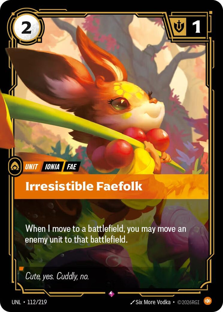 Image for Irresistible Faefolk (112/219) (Unleashed) - Riftbound: League of Legends Trading Card Game