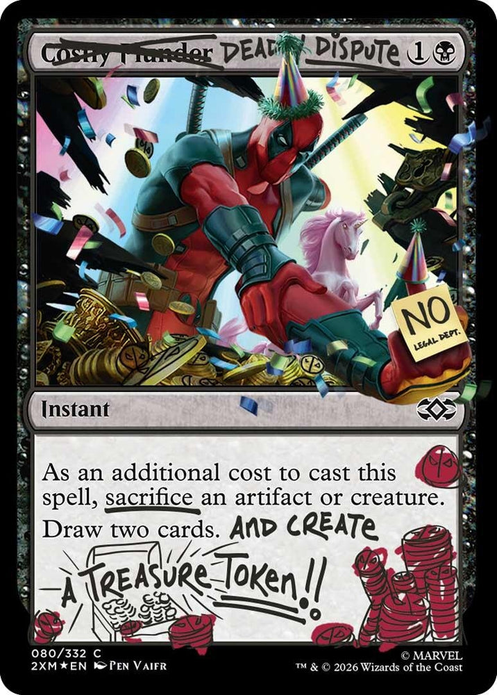 Image for Deadly Dispute (080) (Pool Party Foil) (80) (Secret Lair Drop Series) - Magic: The Gathering