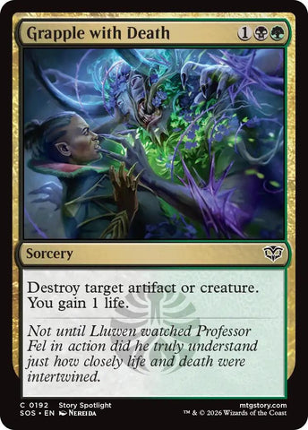 Image for Grapple with Death (192) (Secrets of Strixhaven) - Magic: The Gathering