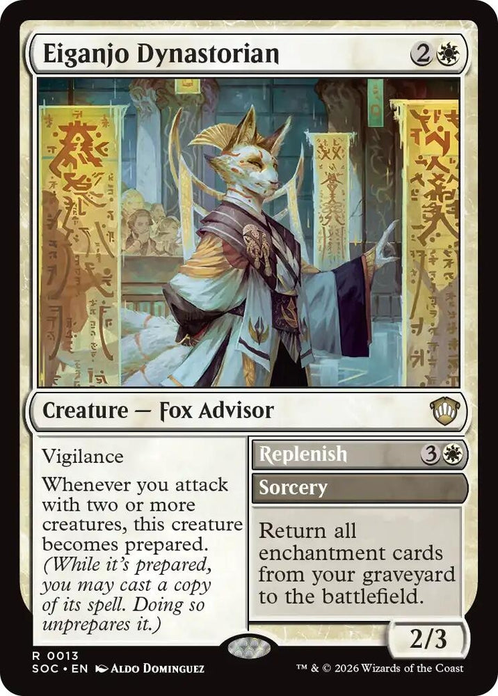Image for Eiganjo Dynastorian (13) (Secrets of Strixhaven) - Magic: The Gathering