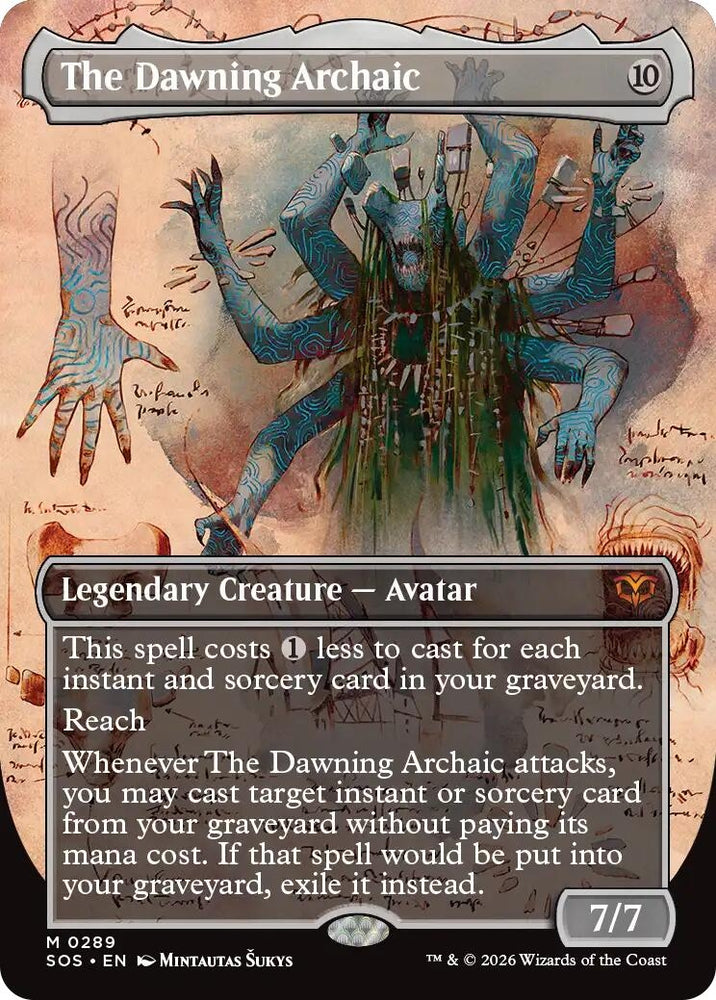 Image for The Dawning Archaic (Borderless) (289) (Secrets of Strixhaven) - Magic: The Gathering
