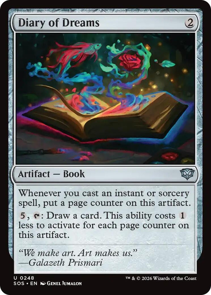Image for Diary of Dreams (248) (Secrets of Strixhaven) - Magic: The Gathering