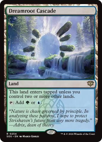 Image for Dreamroot Cascade (254) (Secrets of Strixhaven) - Magic: The Gathering