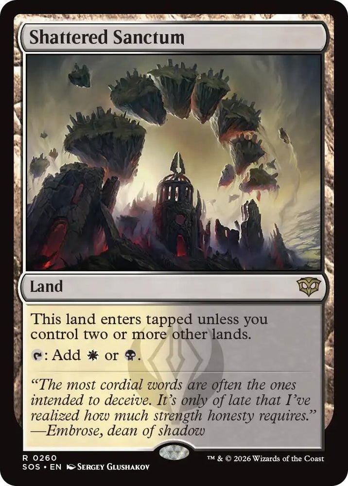 Image for Shattered Sanctum (260) (Secrets of Strixhaven) - Magic: The Gathering