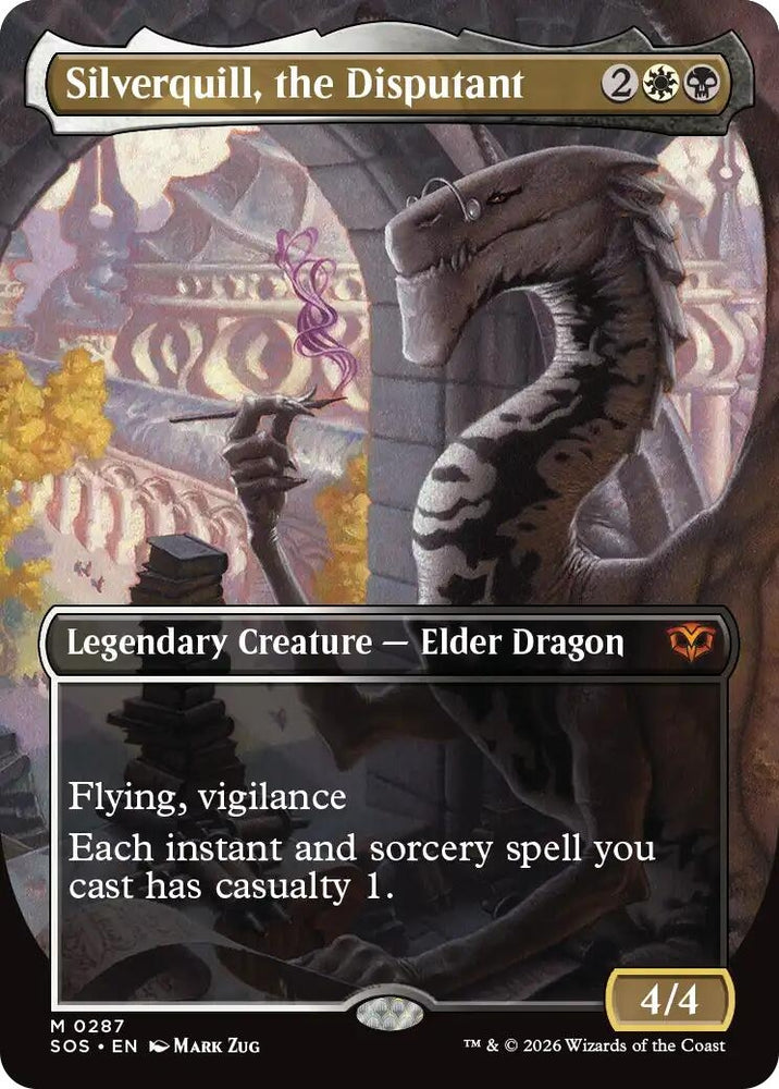 Image for Silverquill, the Disputant (Borderless) (287) (Secrets of Strixhaven) - Magic: The Gathering
