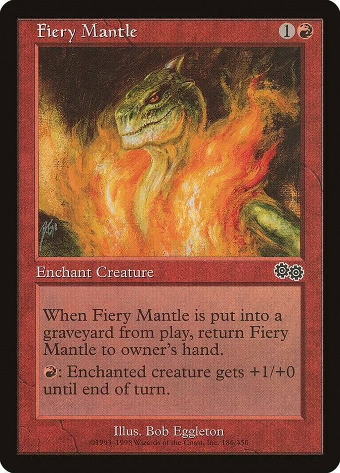 Image for Fiery Mantle (186) [Urza's Saga]
