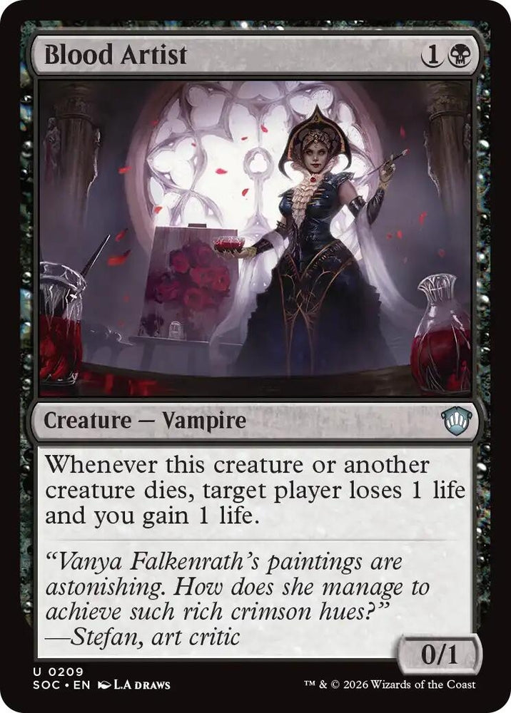 Image for Blood Artist (209) (Secrets of Strixhaven) - Magic: The Gathering