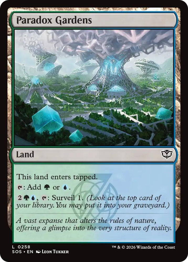 Image for Paradox Gardens (258) (Secrets of Strixhaven) - Magic: The Gathering