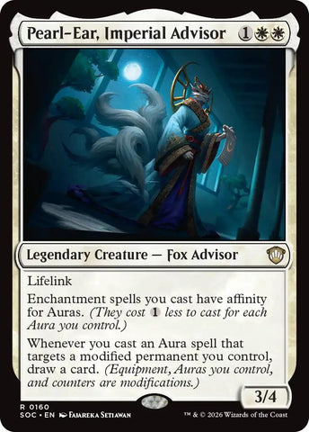Image for Pearl-Ear, Imperial Advisor (160) (Secrets of Strixhaven) - Magic: The Gathering