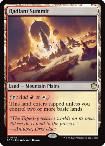 Image for Radiant Summit (396) (Commander: Secrets of Strixhaven) - Magic: The Gathering