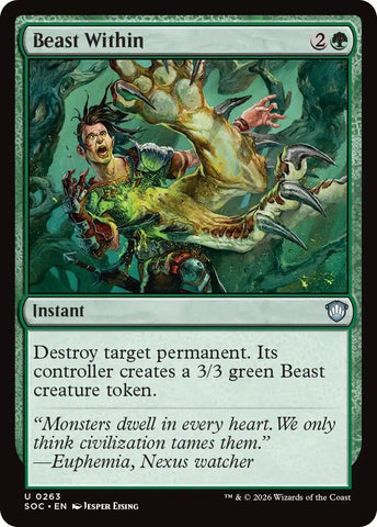 Image for Beast Within (263) (Secrets of Strixhaven) - Magic: The Gathering