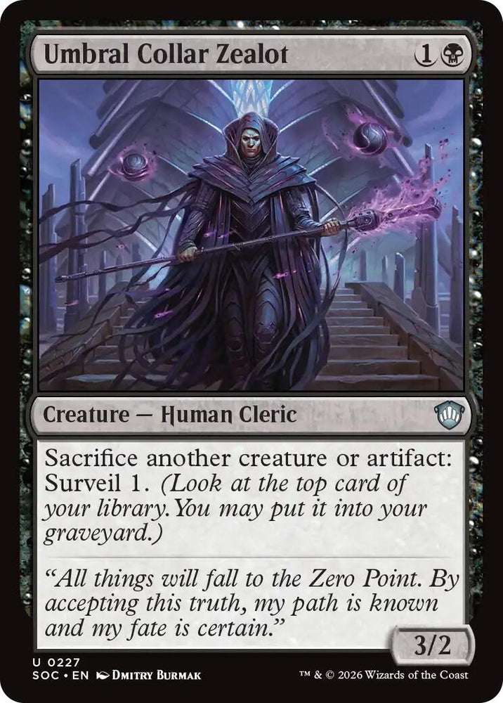 Image for Umbral Collar Zealot (227) (Secrets of Strixhaven) - Magic: The Gathering