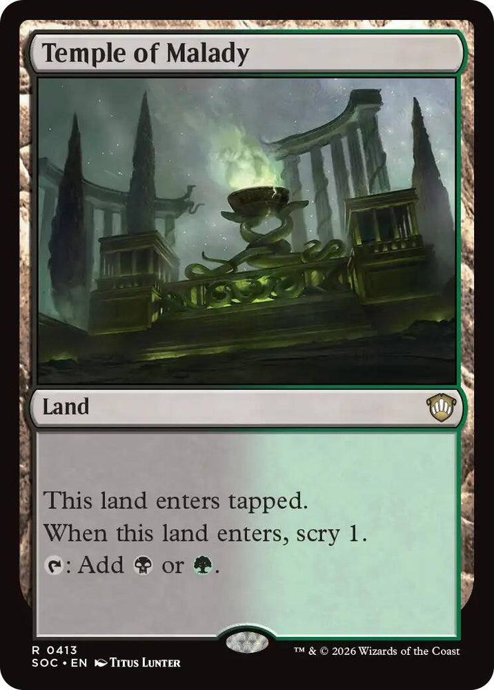 Image for Temple of Malady (413) (Secrets of Strixhaven) - Magic: The Gathering