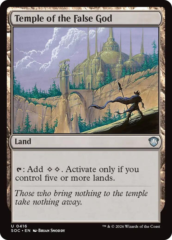 Image for Temple of the False God (416) (Secrets of Strixhaven) - Magic: The Gathering