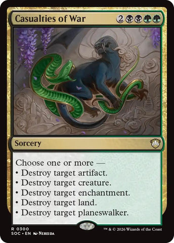 Image for Casualties of War (300) (Secrets of Strixhaven) - Magic: The Gathering