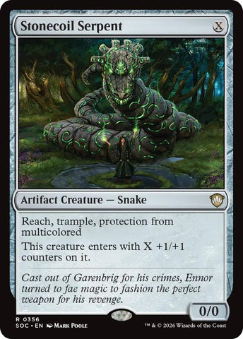 Image for Stonecoil Serpent (356) (Secrets of Strixhaven) - Magic: The Gathering