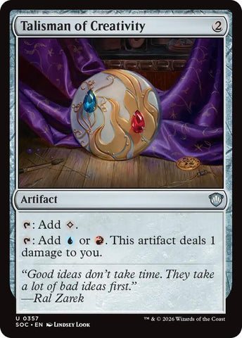 Image for Talisman of Creativity (357) (Secrets of Strixhaven) - Magic: The Gathering