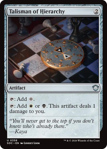 Image for Talisman of Hierarchy (358) (Secrets of Strixhaven) - Magic: The Gathering