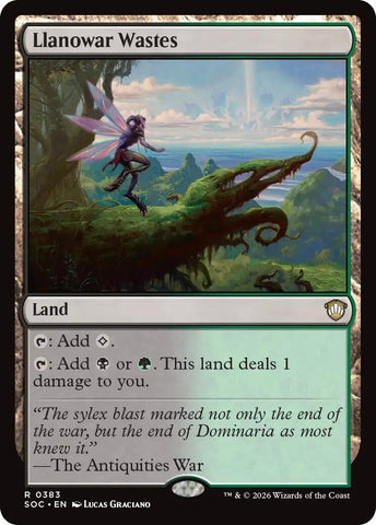 Image for Llanowar Wastes (383) (Secrets of Strixhaven) - Magic: The Gathering