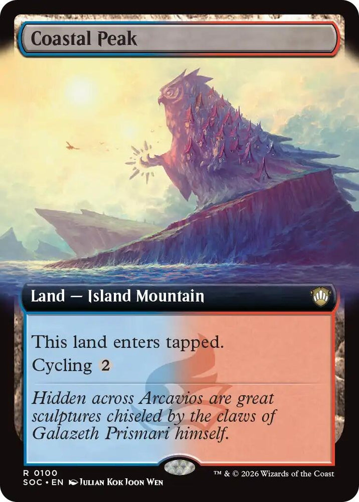 Image for Coastal Peak (Extended Art) (100) (Secrets of Strixhaven) - Magic: The Gathering