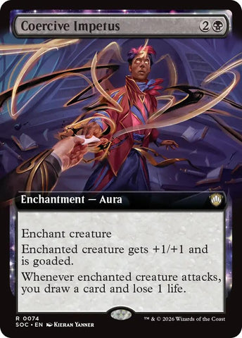 Image for Coercive Impetus (Extended Art) (74) (Secrets of Strixhaven) - Magic: The Gathering