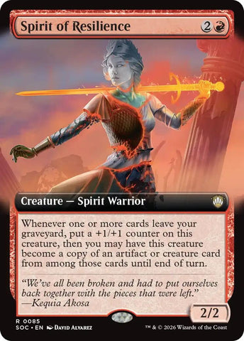 Image for Spirit of Resilience (Extended Art) (85) (Secrets of Strixhaven) - Magic: The Gathering
