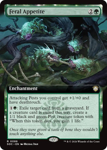 Image for Feral Appetite (Extended Art) (86) (Secrets of Strixhaven) - Magic: The Gathering