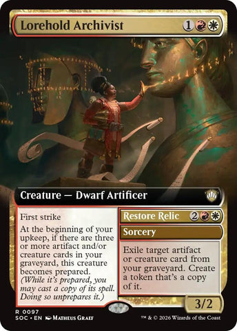 Image for Lorehold Archivist (Extended Art) (97) (Secrets of Strixhaven) - Magic: The Gathering