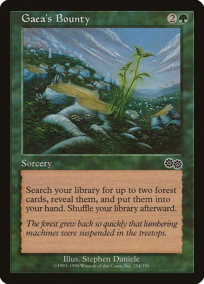 Image for Gaea's Bounty (254) [Urza's Saga]
