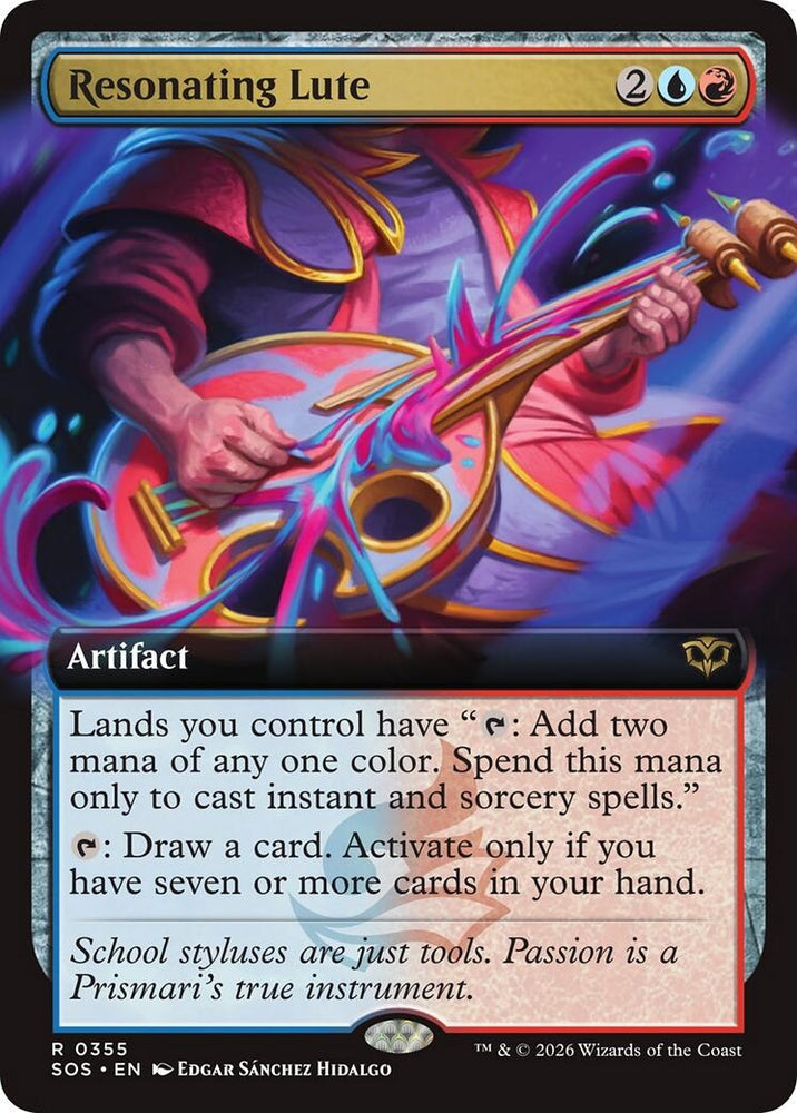 Image for Resonating Lute (Extended Art) (355) (Secrets of Strixhaven) - Magic: The Gathering