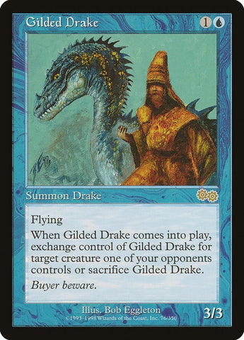 Image for Gilded Drake (76) [Urza's Saga]