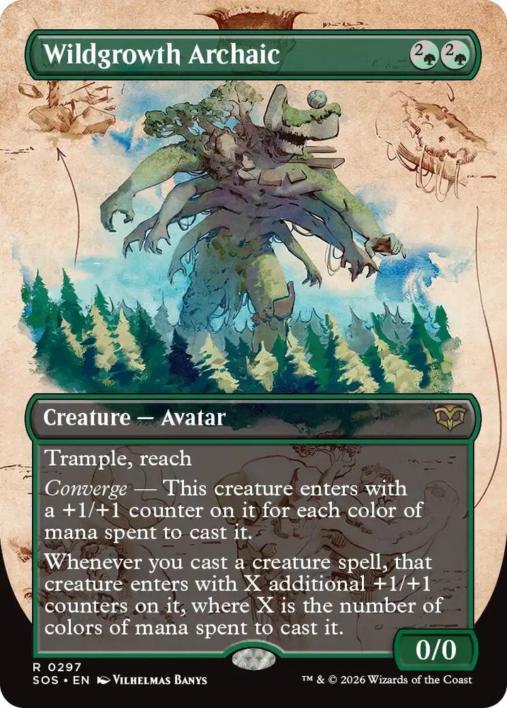 Image for Wildgrowth Archaic (Borderless) (297) (Secrets of Strixhaven) - Magic: The Gathering