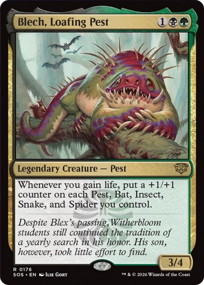 Image for Blech, Loafing Pest (176) (Secrets of Strixhaven) - Magic: The Gathering