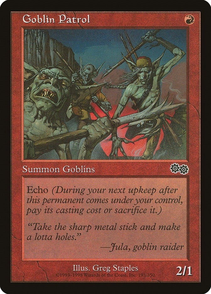 Image for Goblin Patrol (193) [Urza's Saga]