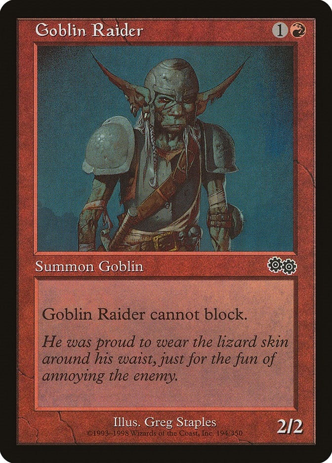 Image for Goblin Raider (194) [Urza's Saga]