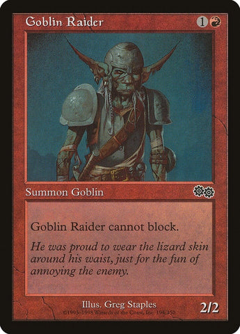 Image for Goblin Raider (194) [Urza's Saga]