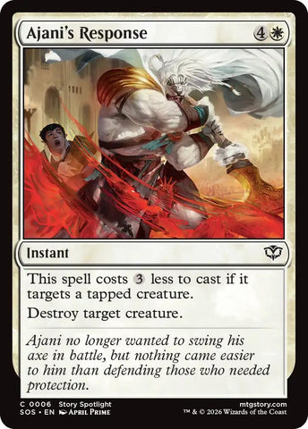 Image for Ajani's Response (6) (Secrets of Strixhaven) - Magic: The Gathering