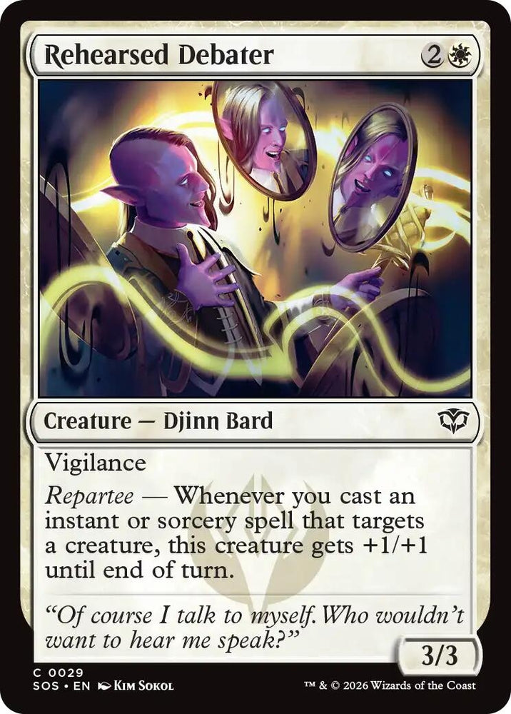 Image for Rehearsed Debater (29) (Secrets of Strixhaven) - Magic: The Gathering