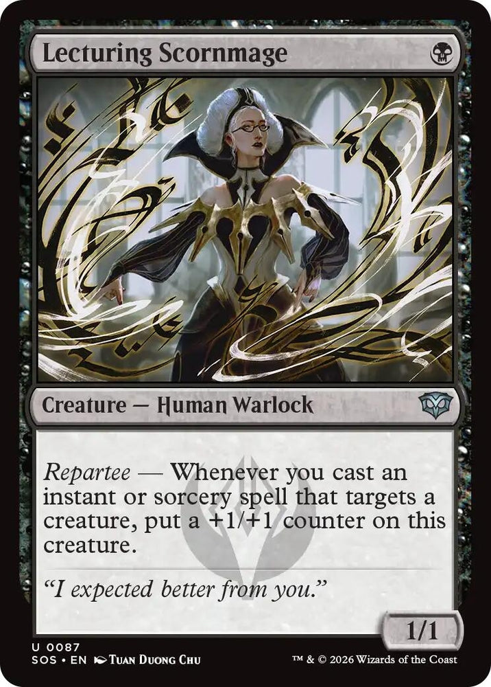 Image for Lecturing Scornmage (87) (Secrets of Strixhaven) - Magic: The Gathering