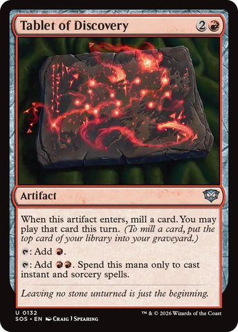 Image for Tablet of Discovery (132) (Secrets of Strixhaven) - Magic: The Gathering