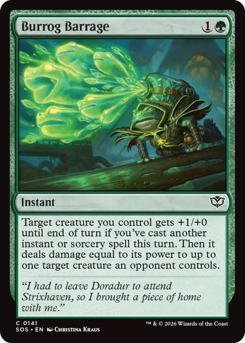 Image for Burrog Barrage (141) (Secrets of Strixhaven) - Magic: The Gathering