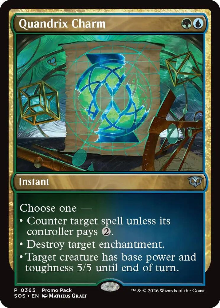 Image for Quandrix Charm (365) (Promo Pack: Secrets of Strixhaven) - Magic: The Gathering