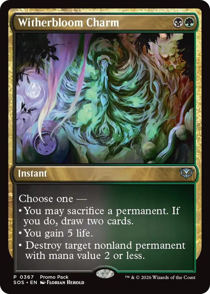 Image for Witherbloom Charm (367) (Promo Pack: Secrets of Strixhaven) - Magic: The Gathering