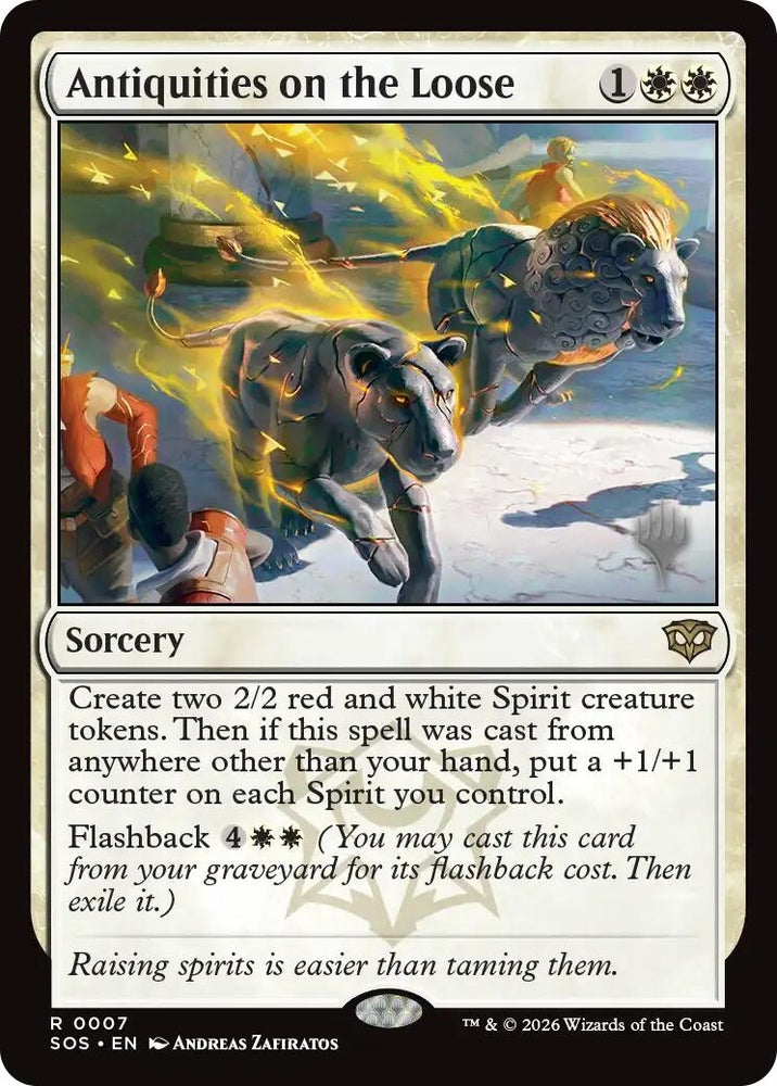 Image for Antiquities on the Loose (7) (Promo Pack: Secrets of Strixhaven) - Magic: The Gathering