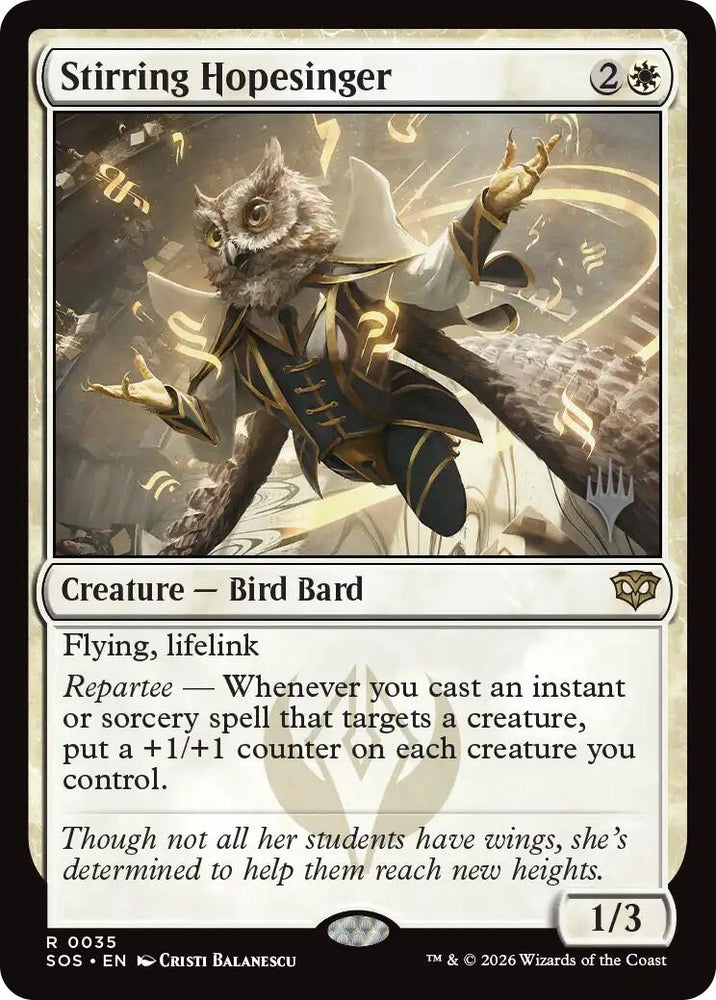 Image for Stirring Hopesinger (35) (Promo Pack: Secrets of Strixhaven) - Magic: The Gathering