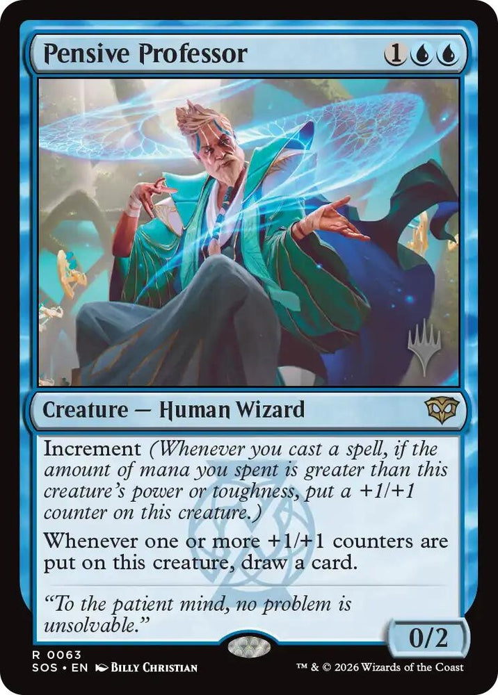 Image for Pensive Professor (63) (Promo Pack: Secrets of Strixhaven) - Magic: The Gathering