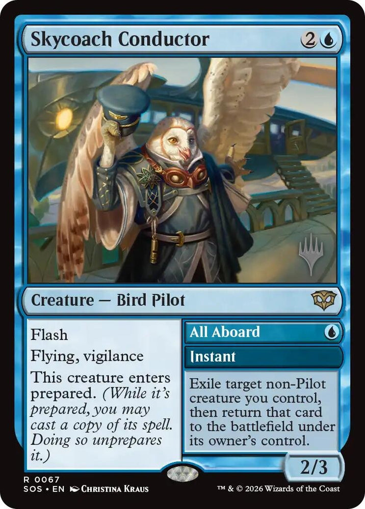 Image for Skycoach Conductor (67) (Promo Pack: Secrets of Strixhaven) - Magic: The Gathering