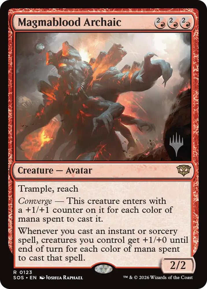 Image for Magmablood Archaic (123) (Promo Pack: Secrets of Strixhaven) - Magic: The Gathering