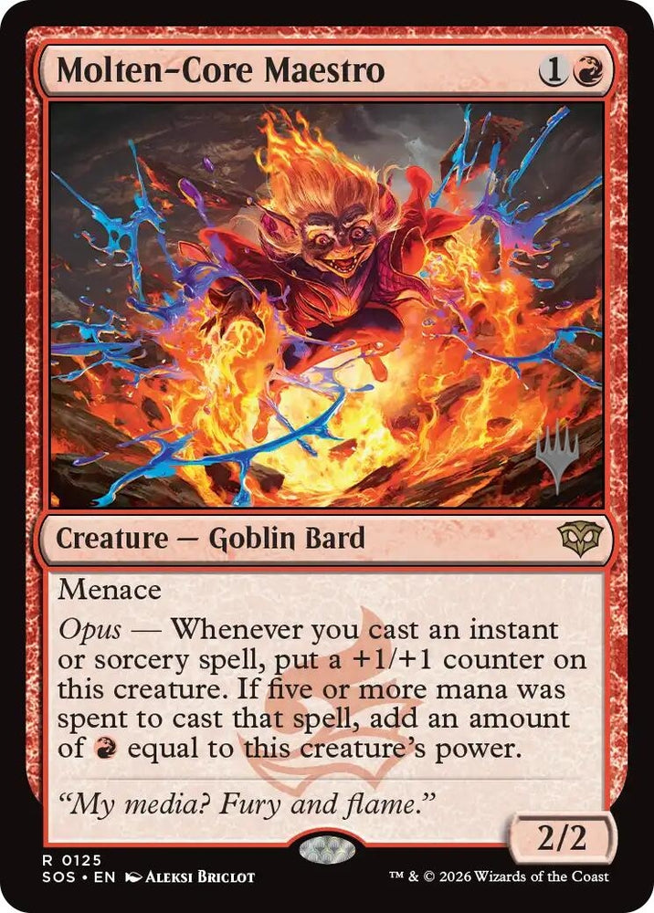 Image for Molten-Core Maestro (125) (Promo Pack: Secrets of Strixhaven) - Magic: The Gathering