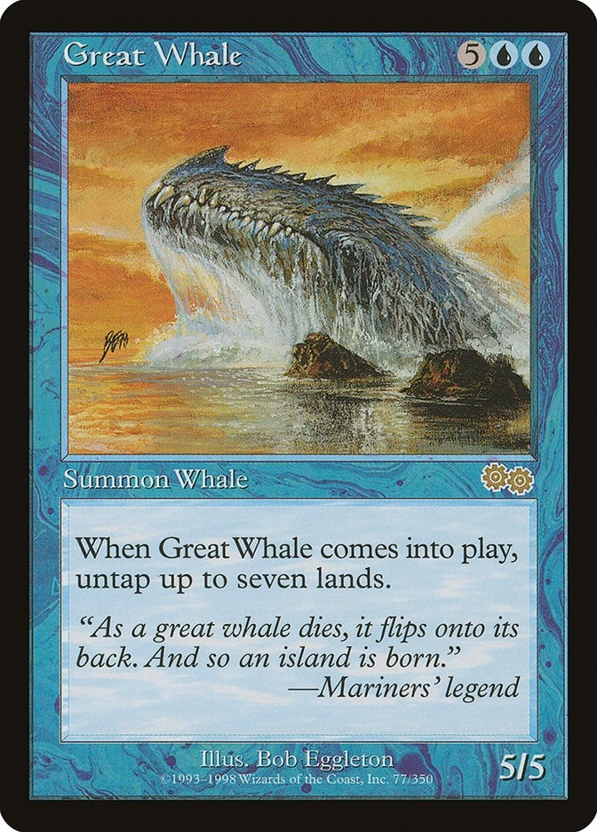 Image for Great Whale (77) [Urza's Saga]